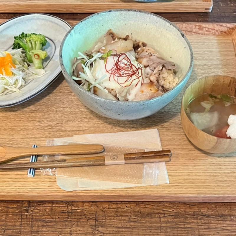 麹の豚ごはん(コーヒーセット)(cafe hiyori)