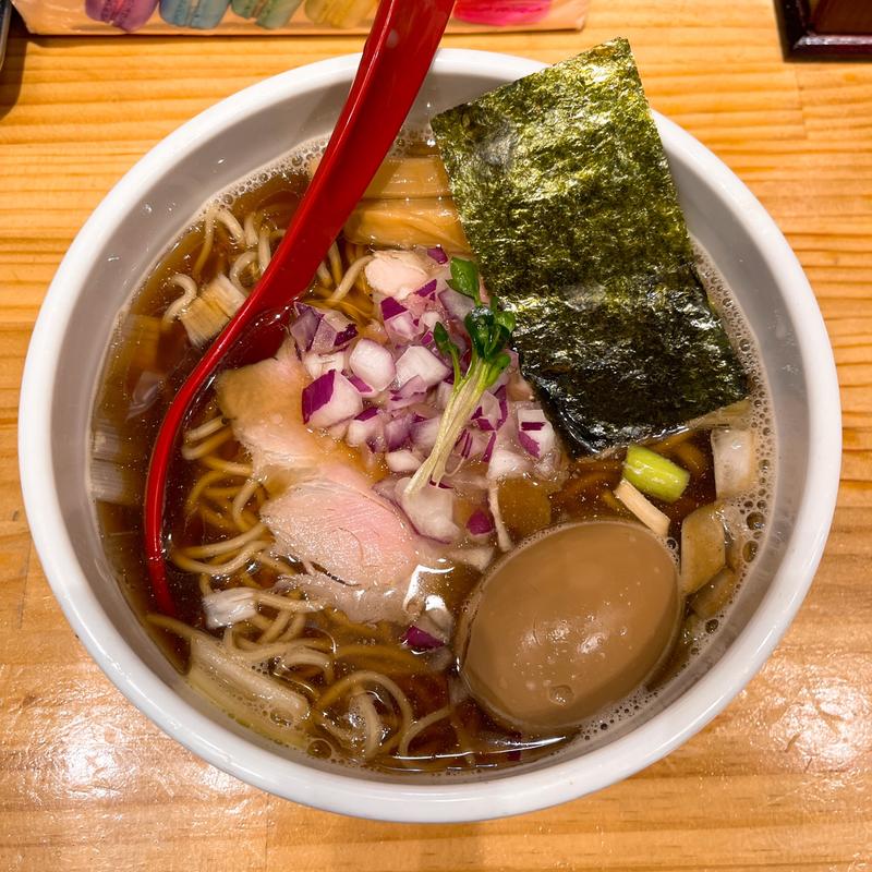 味玉炭火焼鯵煮干中華そば(煮干中華そば無双)