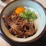 冷やし松阪牛肉伊勢うどん＋生卵