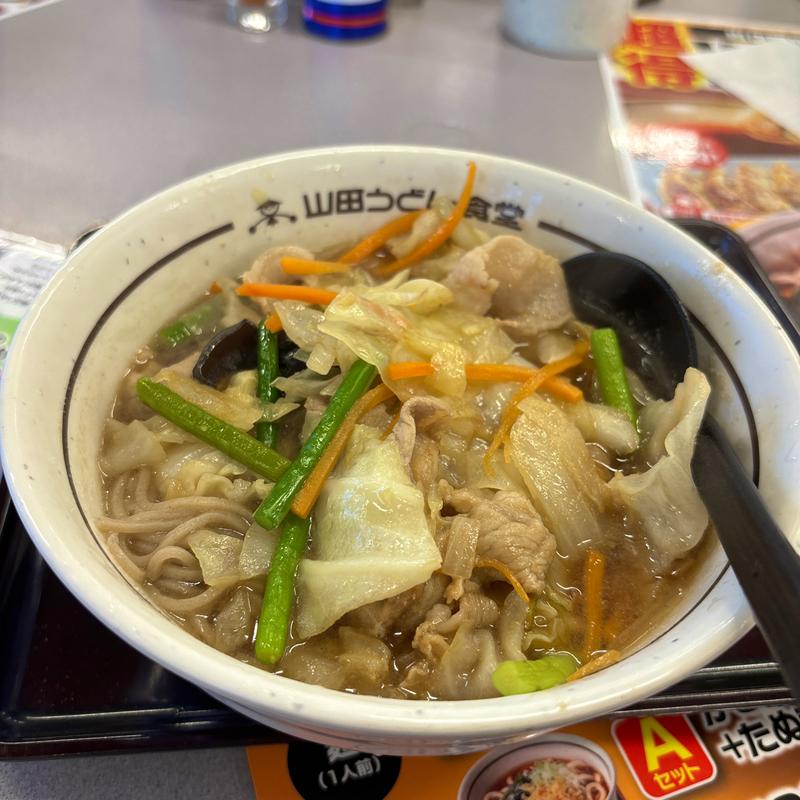 野菜の旨みたっぷりそば(山田うどん食堂 水上公園店)