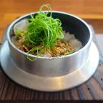 牡蠣そば　釜飯(華塩)