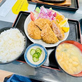 メンチカツ定食(御食事処みや川)