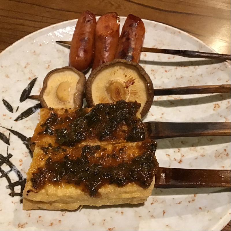 単品　とうふ生揚げ、しいたけ、串焼きウインナー(満田屋 （みつたや）)