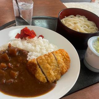 かつカレーライスとうどん(そば処 てらじま)