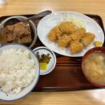 イカフライ定食＆肉豆腐(食堂 長野屋(ながのや))