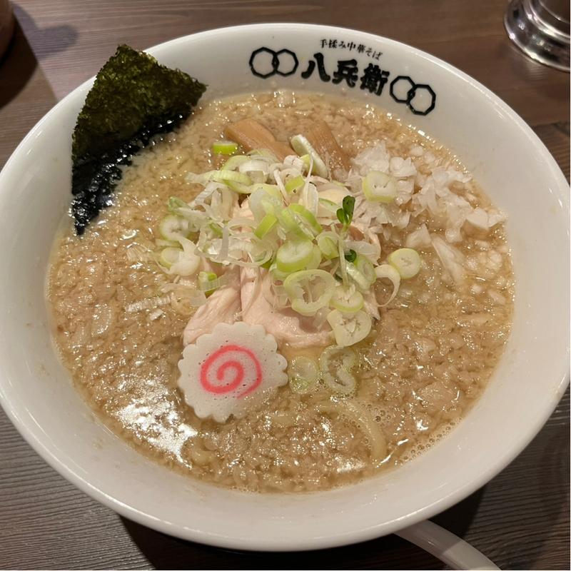 背脂中華そば(手揉み中華そば 八兵衛)