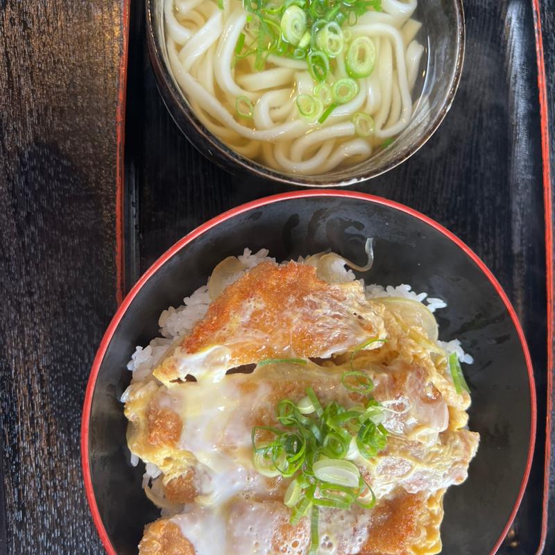 カツ丼セット(うどん・そば処 あずみうどん 大刀洗本店)