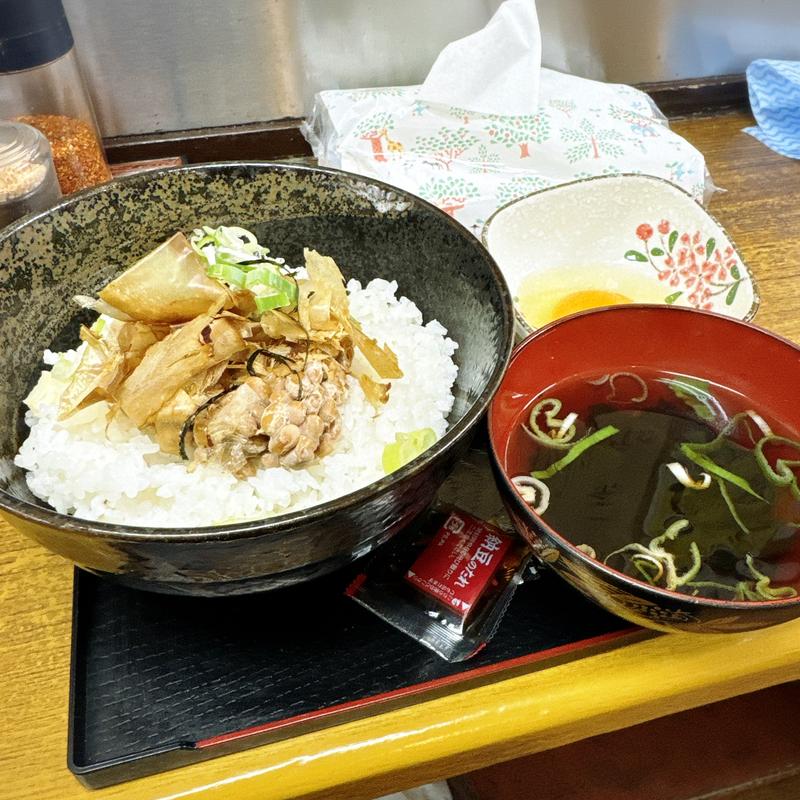 納豆丼(池尻蕎麦)