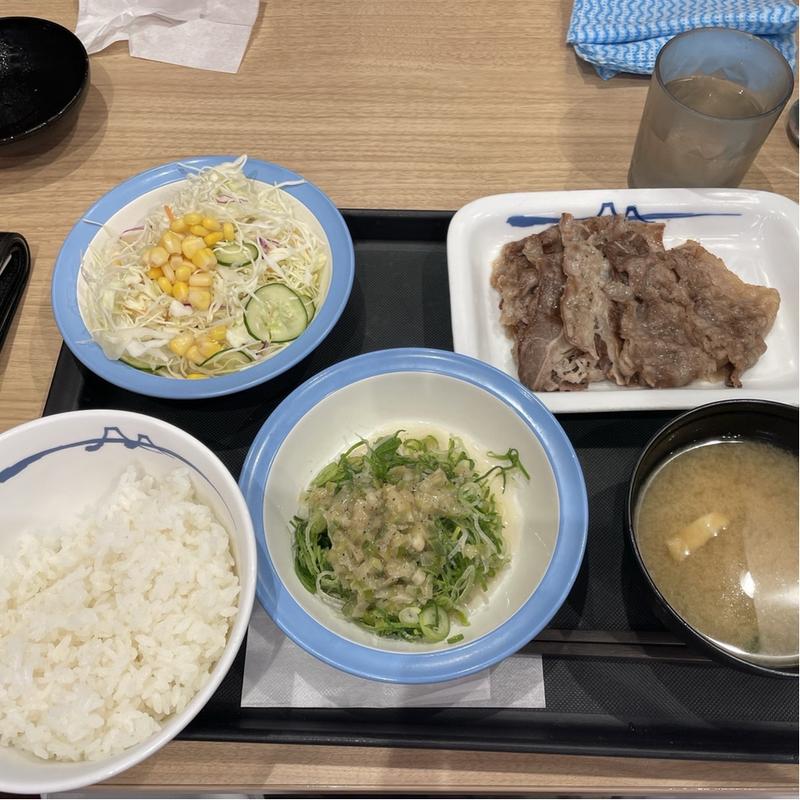 牛焼肉定食　青ネギ(松屋 足立保塚店 )