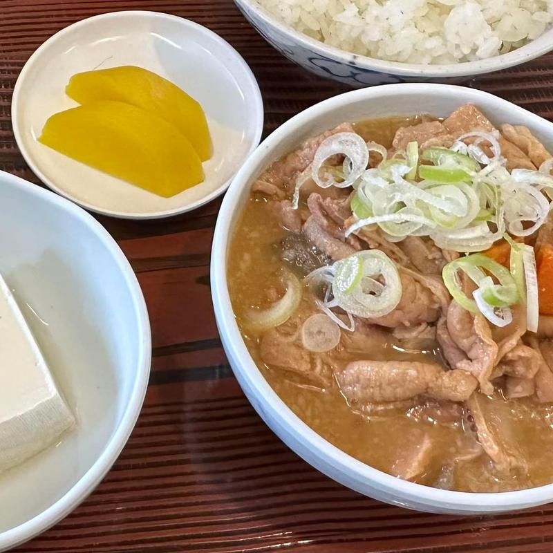 煮込みホルモン定食(二本松バイパスドライブイン )
