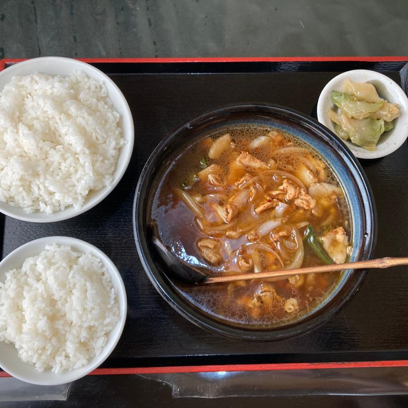焼肉ラーメン+ライス+サービスライス(天下一ラーメン )