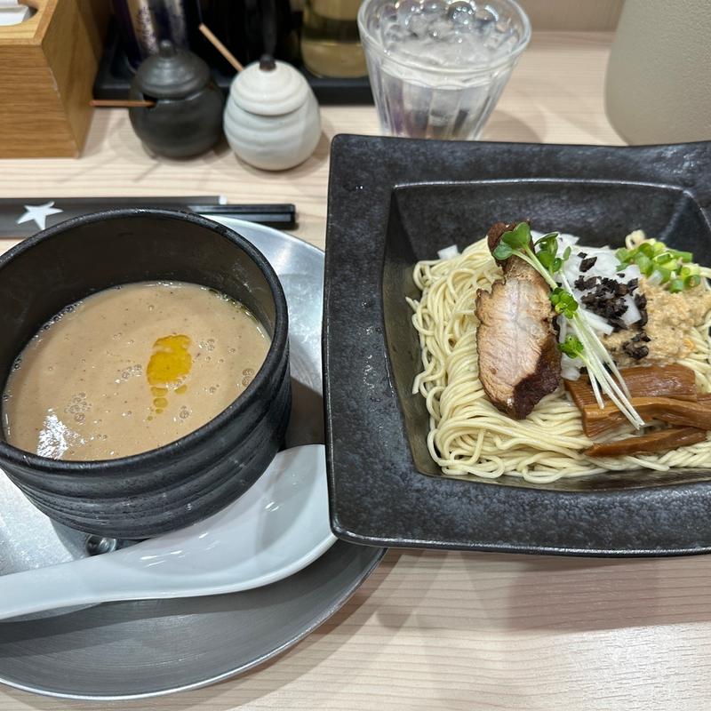 黒トリュフと帆立の鶏つけ麺(ラーメン専科 竹末食堂)
