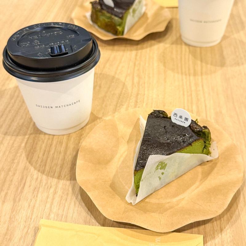 西条園特製抹茶バスクチーズケーキ(西条園 抹茶カフェ 則武新町店)