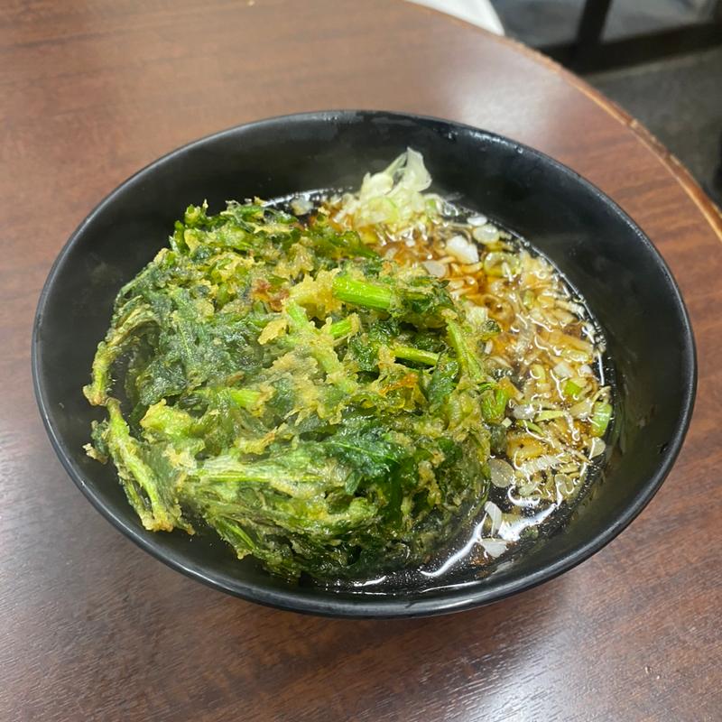 春菊天そば(立ち喰い 雑賀屋)