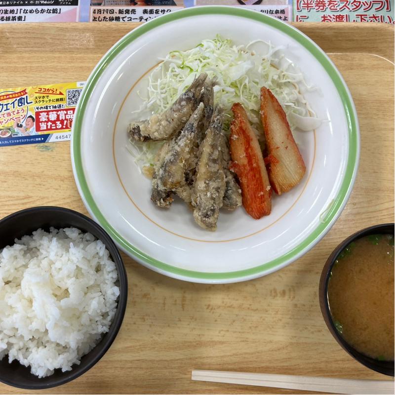 メヒカリ定食(フードコート中郷SA(下り))