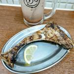 マグロカマの炭火焼き(大衆食堂2.0 とぽす)