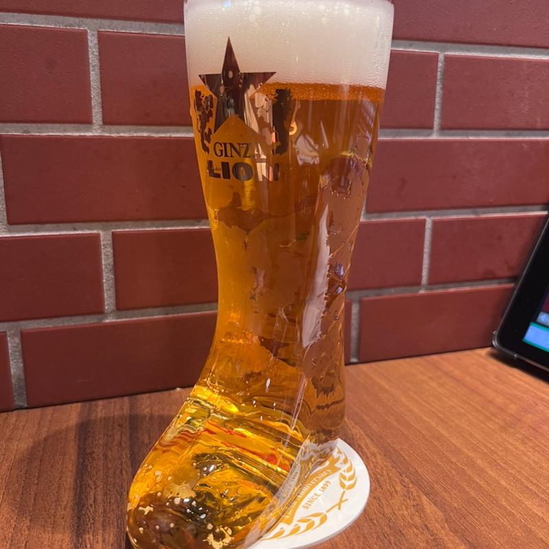 サッポロ生ビール ブーツグラス(銀座ライオン 大宮東口店)