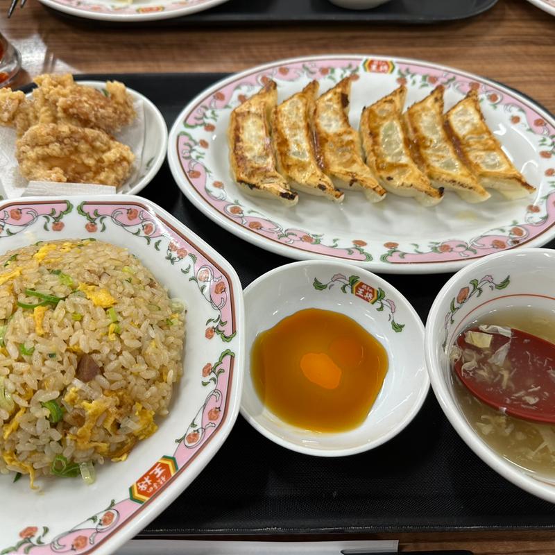 炒飯定食(餃子の王将 箕面半町店)