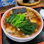 醤油チャーシュー麺 ほうれん草