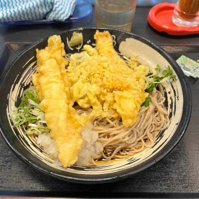 冷鳥天おろし蕎麦(ゆで太郎 久が原店)