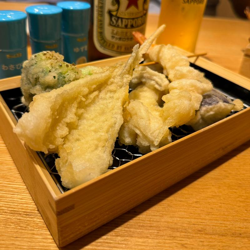 お得な天ぷら盛り合わせ(5種)(カレーうどん千吉栄店)