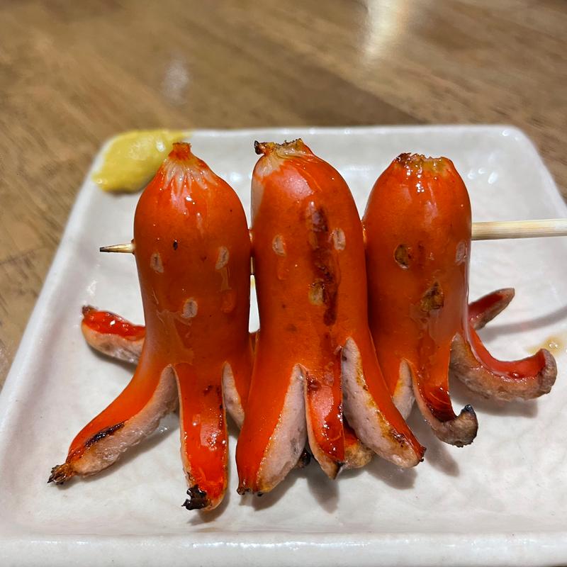 タコさん赤ウインナー(焼きとん 大黒 大須観音店)