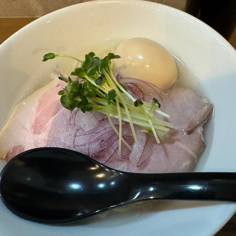 冷製塩蜆蕎麦(味玉)(麺や空と大地)