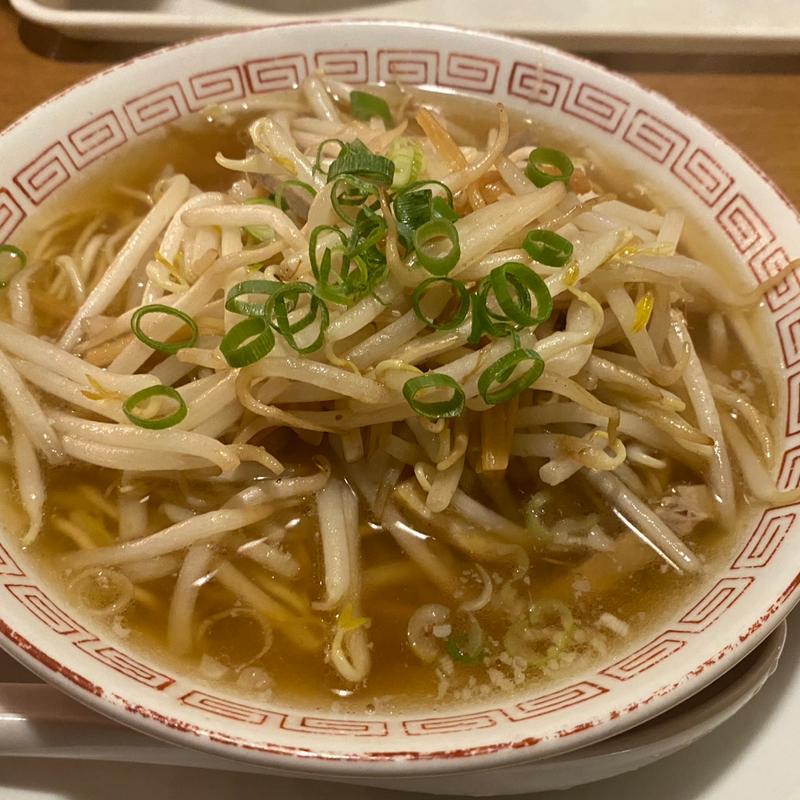 もやしラーメン(大衆食堂かわぐち)