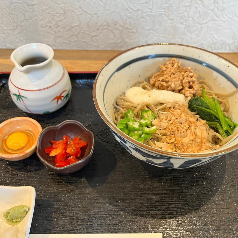 納豆そば（期間限定）(一心庵)
