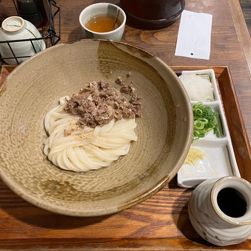 肉ぶっかけ(踊るうどん 梅田店)