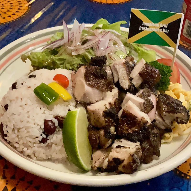 ジャークチキンライスセット(ジャークマン)