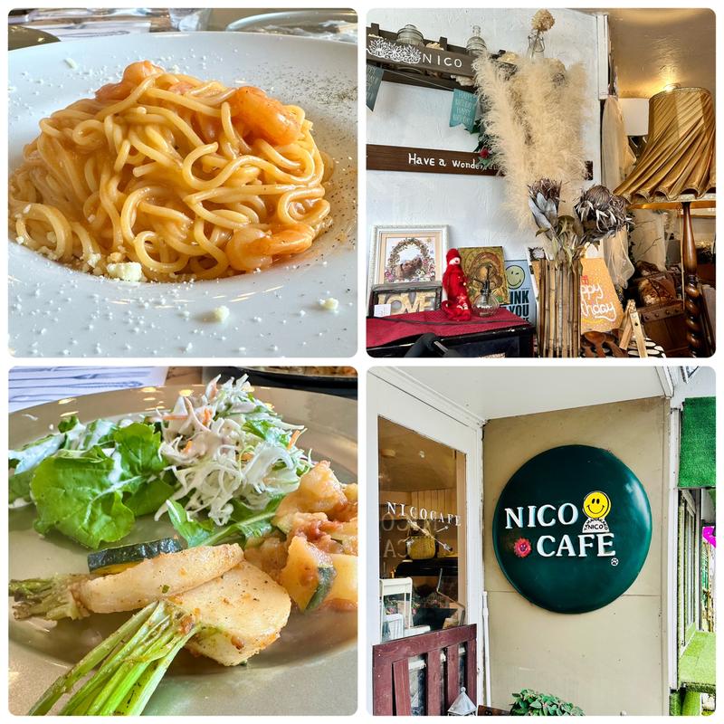 濃厚海老クリームパスタ(NICO CAFE 山中湖)