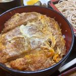 半カツ丼 もりそば(ほそ島や)