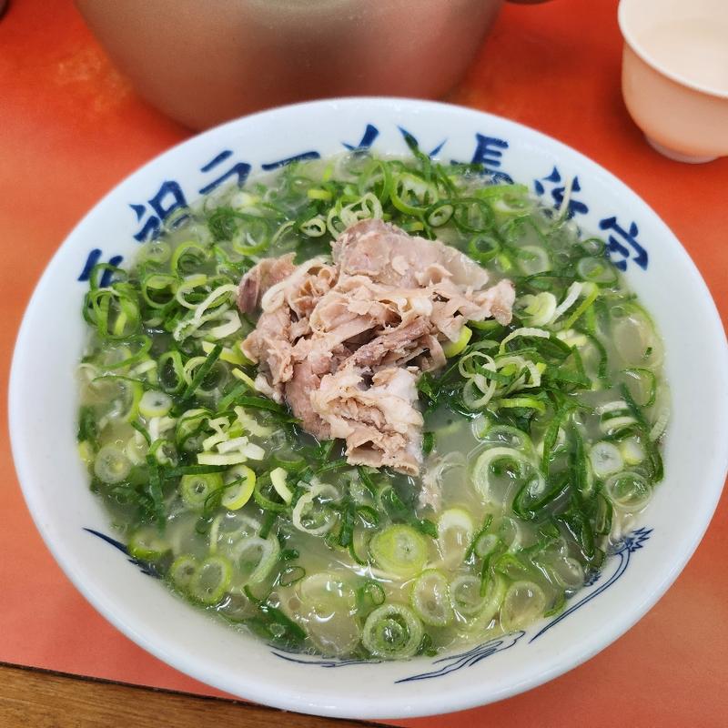 ラーメン ネギ増し(元祖ラーメン長浜家)