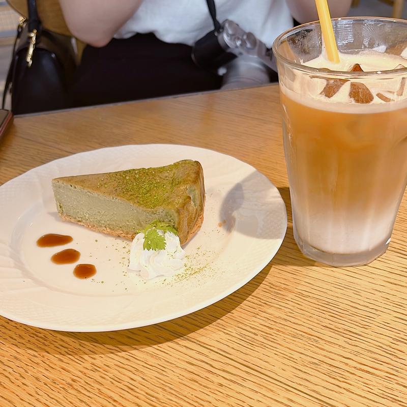 抹茶チーズケーキ(京都北山洋食パセリカフェ)