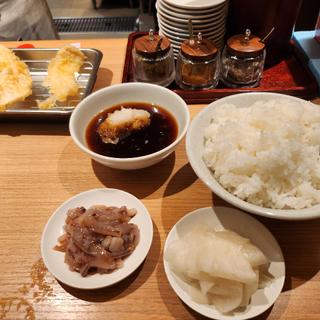 とり天定食(天麩羅処ひらお 天神アクロス福岡店)