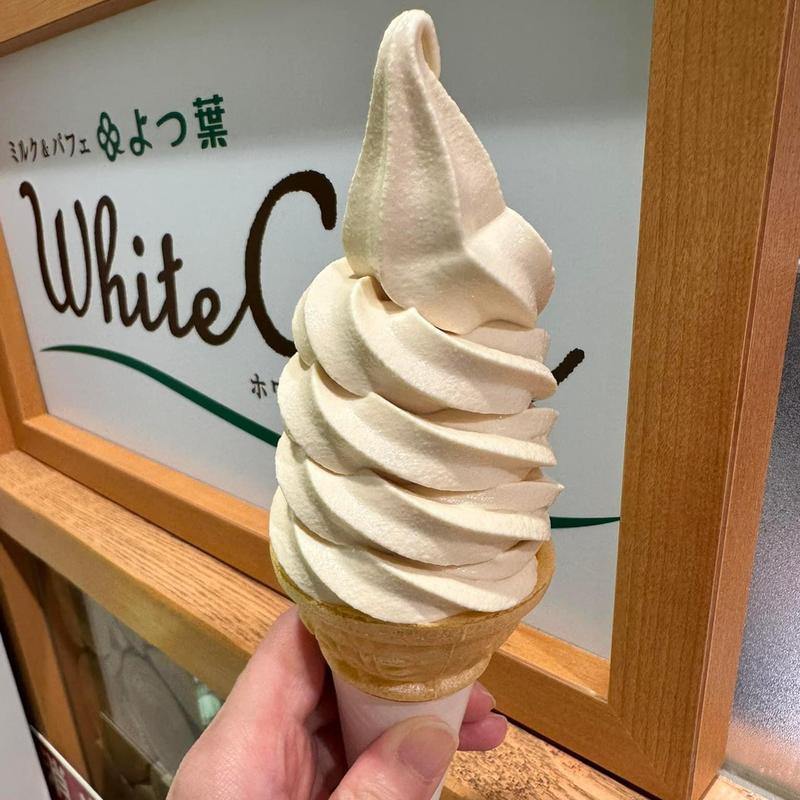 塩キャラメルソフト(ミルク&パフェ よつ葉ホワイトコージ 新千歳空港店)