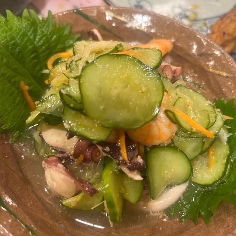 キュウリの酢の物(とりさだ)