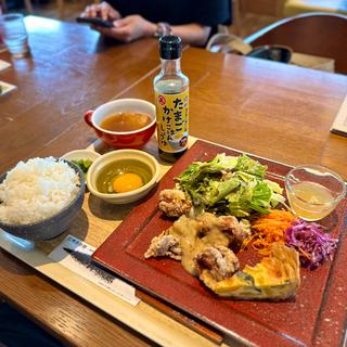 信州郷土料理　山賊焼き定食(上高地あずさ珈琲 藤井寺店)