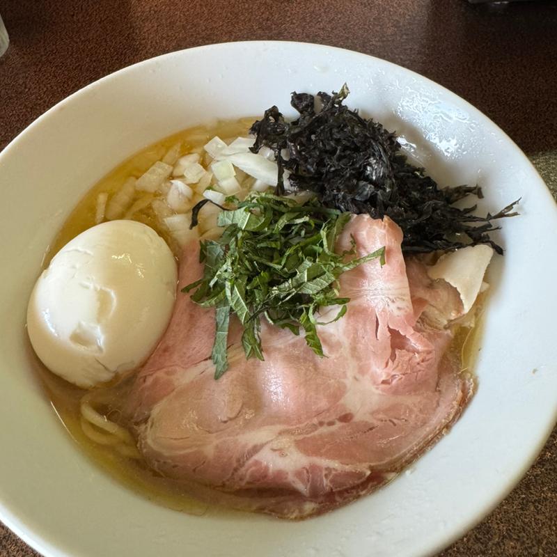 冷やし秋刀魚煮干し(味玉)(2番ライト煮干男（ニボメン）)