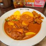 バターチキンカレー(スクランブルエッグ・やさいトッピング)(CoCo壱番屋 JR石川町駅南口店)