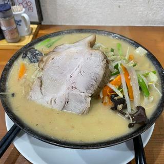 にんにく味噌野菜ラーメン(中華食堂秋)