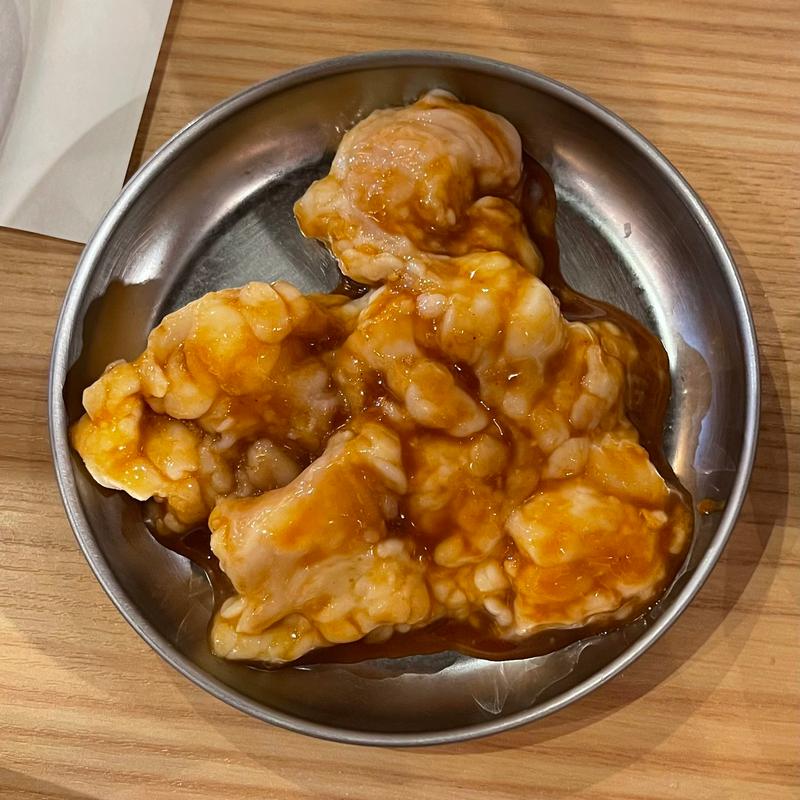 テッチャン(タレ)(焼肉ホルモンまるよし精肉店 新福島店)