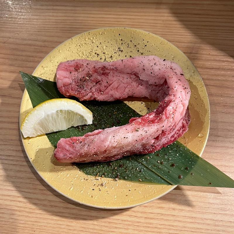 国産牛1本カルビ(塩レモン)(焼肉ホルモンまるよし精肉店 新福島店)