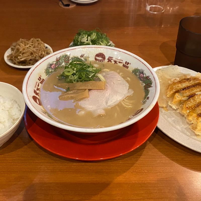 羽根付餃子定食(こってり)(天下一品 堺深井店)