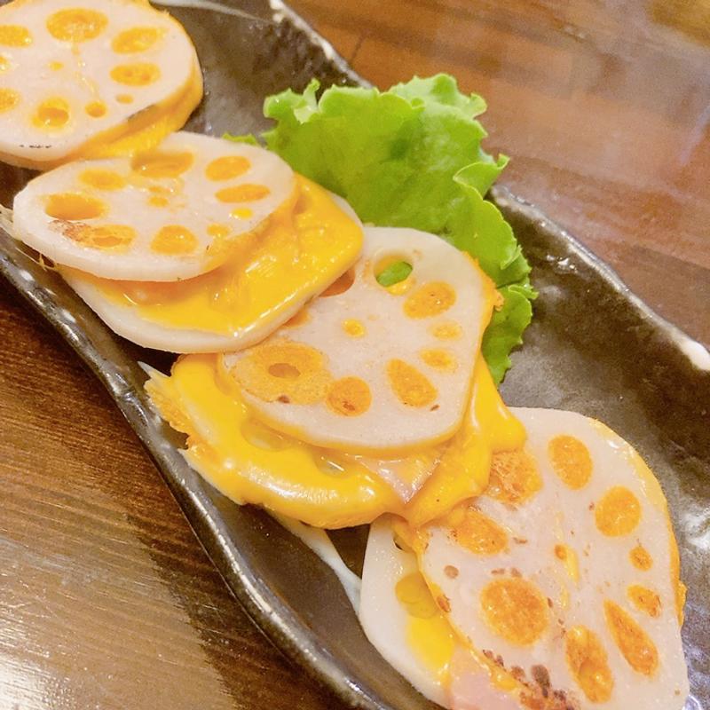 岩国れんこんのチーズ焼き(居酒屋 入舟 （いりふね）)