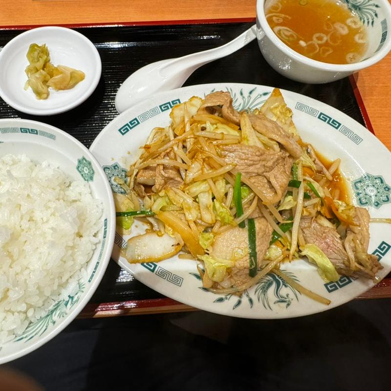 肉野菜炒め定食(高田屋食堂 )