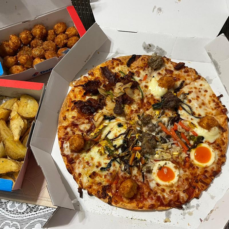 K-SET（K-FOODクワトロ、プリンクルクリスピーチキン、プリンクルフライドポテト）(ドミノ・ピザ奏の杜店)