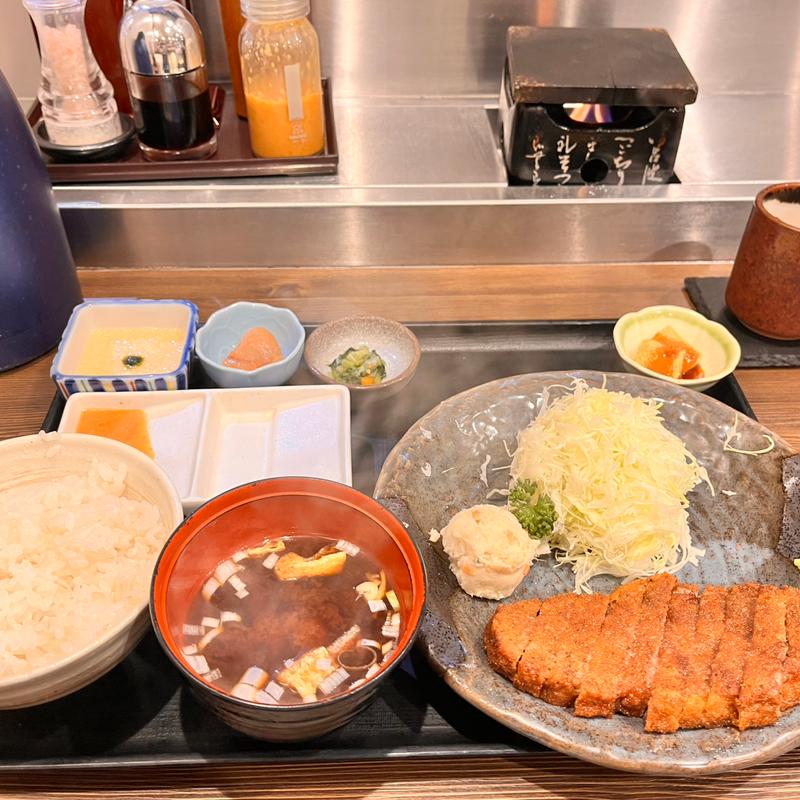 牛かつ定食(牛かつもと村 池袋店)