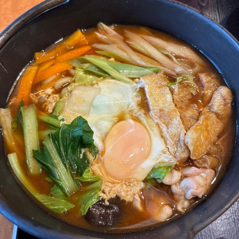 尾張風味噌煮込みうどん(味の民芸 川崎宮前店)